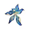 Broche de flor de íris francesa requintado de alta qualidade, nicho de design, corpete, terno, casaco, acessórios, presente, atacado
