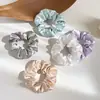Goma de pelo elegante y con estilo transfronteriza, alta elasticidad, versátil, simple y de alta gama, de satén, para coleta alta en mujeres