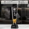 Bádminton Tenis Metal Cristal Resina Chapado en Oro Trofeo Personalizado Oro y Plata Bronce Juegos Competición Deportiva