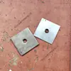 Pieza de Sellado de Acero Inoxidable Pieza Dentada Cuadrada Pieza Dentada Rectangular Espesor 1.2-1.5 Tapón de Tubería Conector de Tubería Accesorios de Ferretería Sellado