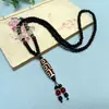 Corrente de Suéter de Contas Dzi de Ágata de Xizang no Atacado, Pingente Estilo Xizang, Colar Estilo Étnico para Atrações Turísticas, Presente, Envio Direto de Uma Peça