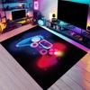 Nueva Alfombra de Consola de Videojuegos Cyberpunk de Gama Alta para Sala de Computadoras, Cafetería de Internet, Sala de E-Sports, Dormitorio, Alfombrilla de Piso Creativa Genial