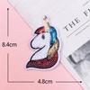 Nuevo Parche Bordado con Lentejuelas de Unicornio con Velcro Parche de Ropa de Pony de Dibujos Animados Parche Termoadhesivo Bordado por Computadora