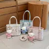 Bolso Cubo con Estampado de Dibujos Animados para Mujer, Moda Coreana Estilo Primavera 2026 Bolso de Hombro Cruzado Casual de Alta Gama para Mujer