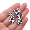 100 Cuentas Cuadradas Arcoíris Bagua de Cerámica Blanda Aretes Joyería DIY Hecho a Mano Cerámica Blanda Cuentas Perforadas Cuentas Sueltas 10mm
