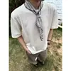 Camiseta de Verano para Hombre Estilo Old Money Jacquard Tejido Manga Corta Lyocell Tencel Cleanfit Ropa Interior Manga Media