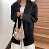 Bolsa de Mão Fashion Vazada, Cor Sólida Nova, Design de Nicho, Estilo Floresta, Bolsa Feminina Versátil, Bolsa Nova da Moda