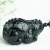 Peça de Mão de Sapo Dourado de Jade Verde Hotan de Xinjiang Natural, Peça de Mão de Pixiu Tigre de Material Fino, Ornamento de Jade Negro