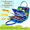 Placa de aprendizado de feltro transfronteiriça dedicada para página de clipes de 5 camadas Crianças Bebê quebra-cabeça placa de educação infantil feltro quadro de atividades Amazon