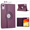 Funda de Cuero Adecuada para Tablet Redmi Padse 11, Funda Protectora Giratoria 360 Grados con Patrón de Lichi para Redmi Se 8.7