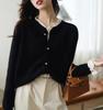 Ano Novo Vermelho Renda Suéter Feminino Outono e Inverno Casaco Francês Natal Vida Ano Inverno Alta qualidade Malha Cardigan
