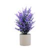 Amazon flor artificial lavanda espiga de hoja puntiaguda ramo planta verde artificial boda decoración del hogar flor de plástico bonsái