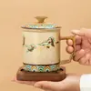 Regalos Culturales y Creativos de Dunhuang, Tazas de Té de Cerámica, Tazas Grandes, Regalos Prácticos para Personas Mayores y Líderes, Regalos Corporativos para Empleados