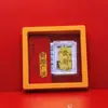 Pegatinas Doradas para Teléfono con Diseños de Princesa, Deseándote Riqueza y Prosperidad, Set de Caja de Regalo de Calabaza, Pegatinas Doradas Puras para Teléfono, Pequeños Regalos Promocionales al por Mayor
