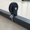 Polea de rodamiento fijo de tubo cuadrado suspensión silenciosa modificación DIY remo de tracción doble cabezal curl de bíceps accesorio de fitness