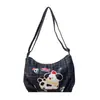 Bolso de hombro para mujer con estampado lindo, nuevo bolso cruzado de lona versátil de moda, bolso de axila moderno para el día a día