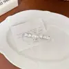 Presilha de Cabelo Nova Estilo Coreano Dongdaemun com Coração de Strass, Flor de Pérola para Mulheres, Exquisita Presilha Bico de Pato, Doce Acessório de Cabelo Lateral