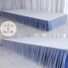 2025 Pasarela de Bodas Borde de Gasa Delantal Fondo Techo Borde de Gasa Decoración Borde de Falda de Pasarela Tela de Borde Delantal