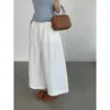 Taochuan O Essencial Desta Temporada! Calças Cropped Casuais Versáteis para Mulheres, Primavera e Verão, com Cintura Elástica, Simples, Largas e Soltas D50066