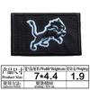 En stock insignia de equipo transfronterizo para gorra béisbol rugby bordado pegatinas de tela insignia bordada a máquina parche pegatinas decoración de ropa