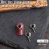 Joyería de uñas con diseño de viento oscuro, venta al por mayor, metal, punk, cruz, croco, araña, calavera, accesorios de aleación retro