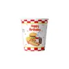 Set de fiesta de cumpleaños temático de hamburguesas al estilo americano y pollo frito con platos de papel desechables, vasos, mantel, banderines y globos para decoración