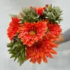 Flor de Crisantemo Sol Simulado Girasol Americano Flor Artificial Venta al por mayor Exhibición de Escritorio para el Hogar Ramo de Crisantemo de Mil Capas Floral