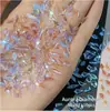 Mini Pequeno Fundo Plano Forma Especial Diamante Elfo Quente Aurora Decoração de Unha Arte de Unha Joia Atacado