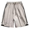 Procesamiento de Fábrica Personalizado Verano Hombres Pantalones Cortos Deportivos Casuales de Cinco Puntos Rectos Holgados Talla Grande Pantalones Cortos con Botones y Empalme