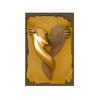 Figura de Metal Criativa Escultura Abraçando Moldura Pendurar Poster Pintura Decoração de Parede de Fundo de Sofá Moderno Núcleo de Pintura em Tela