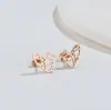 Novos Brincos de Aço Inoxidável com Recorte de Animal Cartoon Cão Lobo Tigre Koala Porco Esquilo Pássaro Pombo de Comércio Exterior