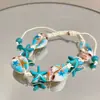 Pulseira de Conchas e Estrelas com Contas para Praia Oceânica de Verão Acessórios Estilo Férias Joias Exageradas de Alto Padrão Estilo Fresco para Mulheres