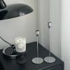 Candelabro de plata de lujo ligero de estilo nórdico para el Día de San Valentín, mesa de comedor romántica, accesorios para cenas a la luz de las velas, decoración de candelabros de comida occidental