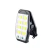 Lámpara de pared solar transfronteriza con inducción del cuerpo humano, lámpara de jardín para exteriores, lámpara de clip solar brillante automática de noche, sin perforaciones
