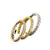 Tarjeta Hogar Plata Esterlina Lado Pulido Estrellas Anillo Diamante Completo Pareja Hueco Fila Diamante Anillo Simple para Hombres y Mujeres Anillo de Bodas