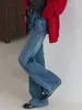Jeans com Forro de Lã para Meninas de Inverno (Tamanho Médio/Grande) Nova Roupa Infantil Jeans Flare Micro Flare Infantil Estiloso