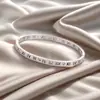 Pulsera Popular de Acero Inoxidable con Números Romanos de Moda para Mujer, Diseño de Lujo Accesible, Accesorios de Pulsera con Circonita Micropavimentada al por Mayor