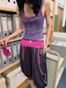 Tops de mujer Y2K, contraste multicolor de moda, adelgazantes, estilo callejero, retro INS europeo y americano, nuevo diseño versátil y elegante