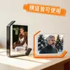 Porta-Retrato Acrílico Atacado Transparente de Dupla Face em Forma de L Estilo Mesa Moldura de Cristal para Desktop Moldura DIY para Exibição de Fotos
