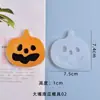Letrero Colgante de Halloween Amapola Colgante Molde de Resina Esqueleto Calabaza Fantasma Araña Bruja Búho Molde de Silicona