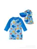 Roupa de Banho Infantil para 26 Anos, Maiô de Manga Longa com Proteção Solar, Traje de Surf de Secagem Rápida, Roupa de Banho para Europa, América, Japão e Coreia, Venda Direta Transfronteiriça