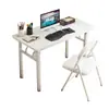 Mesa Dobrável para Uso Doméstico, Mesa de Computador Sem Instalação, Mesa de Estudo Portátil para Quarto, Mesa Longa Simples, Mesa de Escritório para Atacado