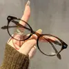 Óculos Nerd Vintage Anel de Saturno para Mulheres com Opções de Grau, Armação Oval Rainha Mãe para um Look Natural