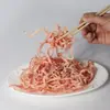 Calamares Deshebrados a la Parrilla de Carbón 70g Paquete Grande Snacks de Mariscos Deshebrados Listos para Comer Snacks de Oficina Tiras de Calamar