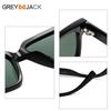 Gafas de moda europeas y americanas de montura grande, estilo de celebridad de Internet, gafas de sol de calle de estilo similar, para hombre, de borde ancho, cuadradas, de personalidad, polarizadas, moda para mujer