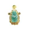 Pingente de Jade Guan Yu Natural Grau A Colar Deus da Riqueza Água Azul Fábrica de Jade Atacado Dropshipping S4050402