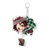 Merchandising de Anime Demon Slayer Llavero Acrílico Soporte Transparente de Doble Cara Colgante Decoración Zenitsu