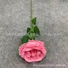 Rosa Austin artificial individual, flor artificial de alta calidad para decoración de sala de estar y bodas, arreglo floral artificial, ramo, flor de seda