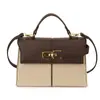 Bolso Pequeño de Contraste de Color de Gama Alta para Mujer 2026 Nueva Moda Bolso Cruzado Versátil Bolso de Mano Súper Popular Bolso Cuadrado Pequeño Mini