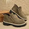 Botas Chelsea Nuevas de Otoño/Invierno para Mujer, Suela Gruesa Mate, Cremallera Lateral, Antideslizantes, Botas Martin, Versátiles, Tacón Grueso, Botas de Mujer, Mayoreo